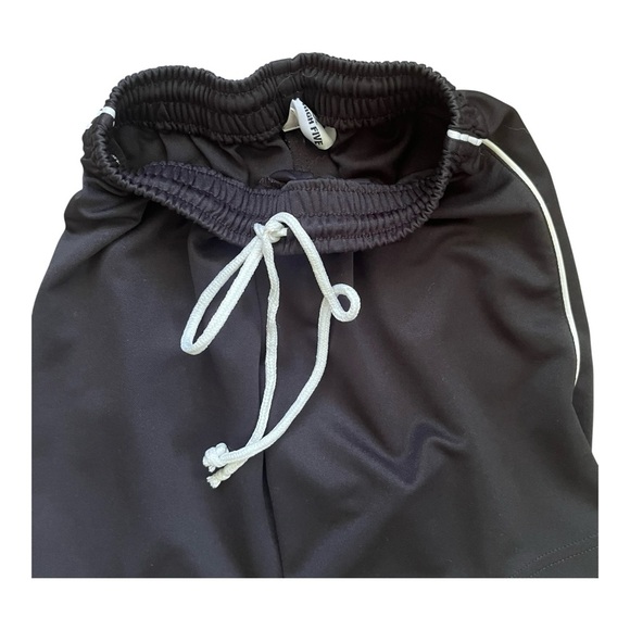 High Five casual black athletic shorts Youth M pull on elastic waist sidestripes - Picture 3 of 8